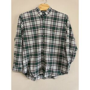 Ralph Lauren Dress Shirt Mens 2XLT Green Blue Pink Plaid Pony Classic Fit